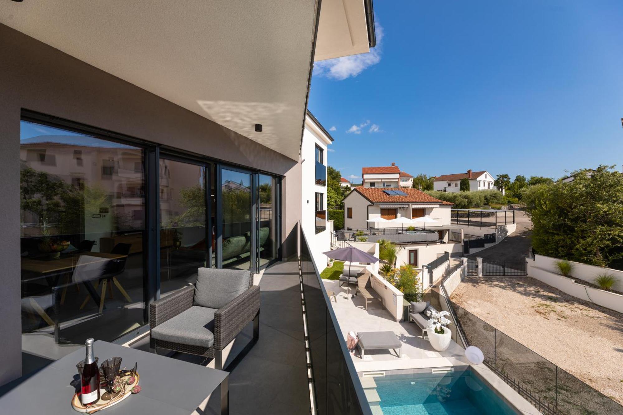 Villa Aurea Apartments Malinska De Luxe ภายนอก รูปภาพ
